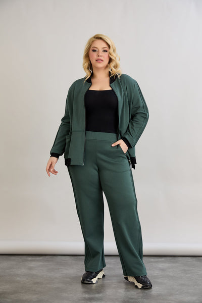 Trening marime mare din bumbac - verde