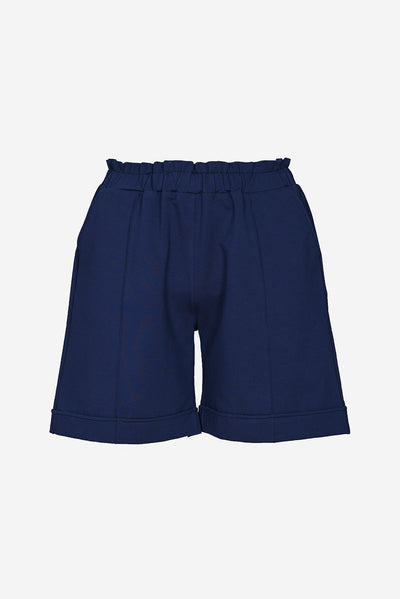 Pantaloni scurti marimi mari in cinci culori - albastru inchis