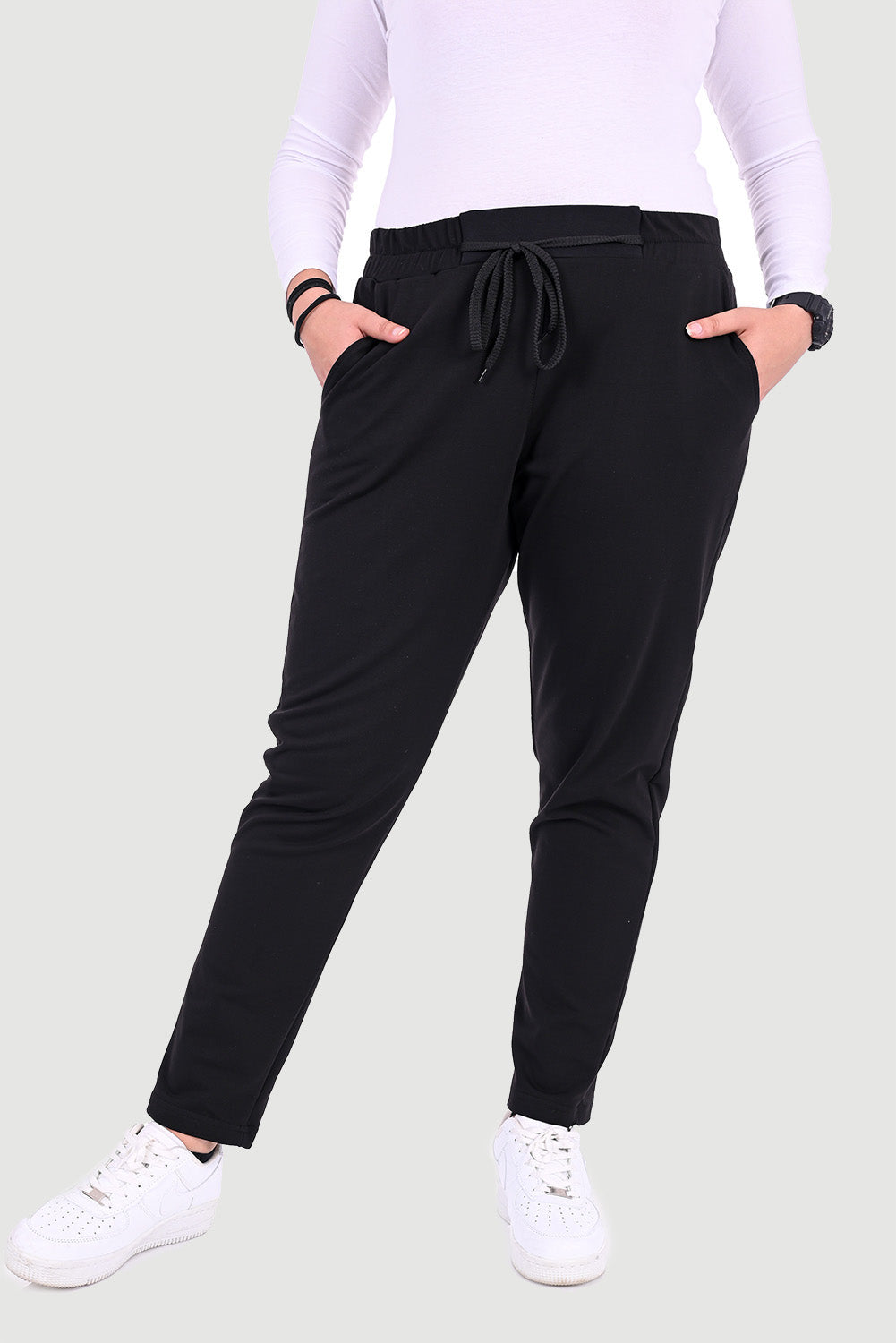 Pantalon sport marime mare Daily - negru