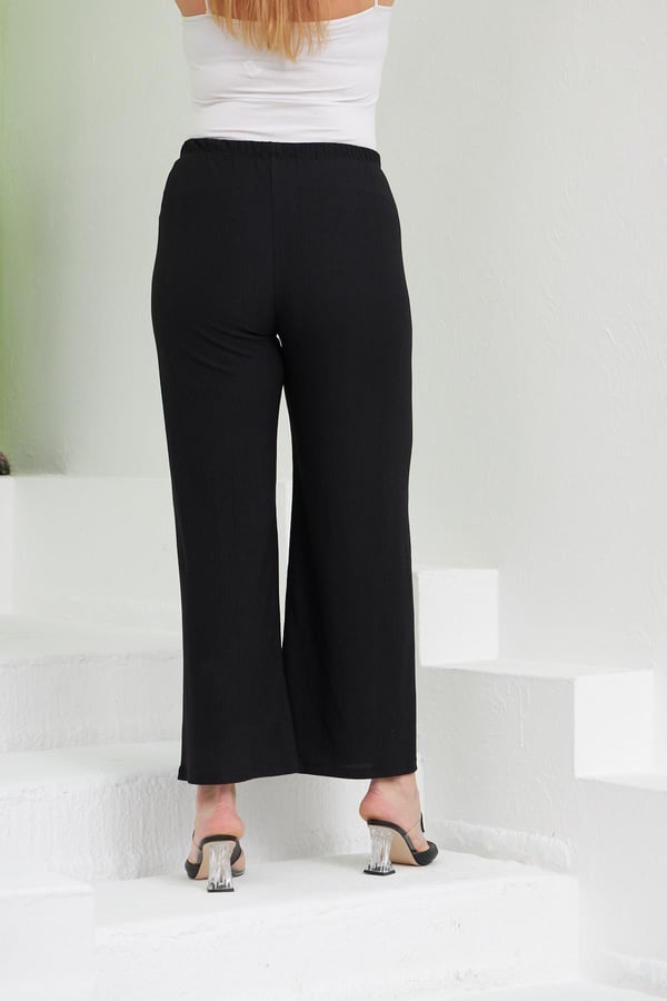 Pantalon marime mare de primavara - negru